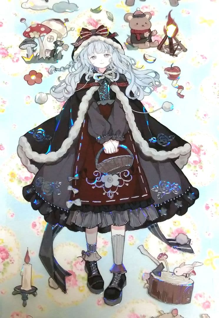 のこり２✩J1027＃黑森林童话(贝壳光)komos切り売り海外人物マステ女の子