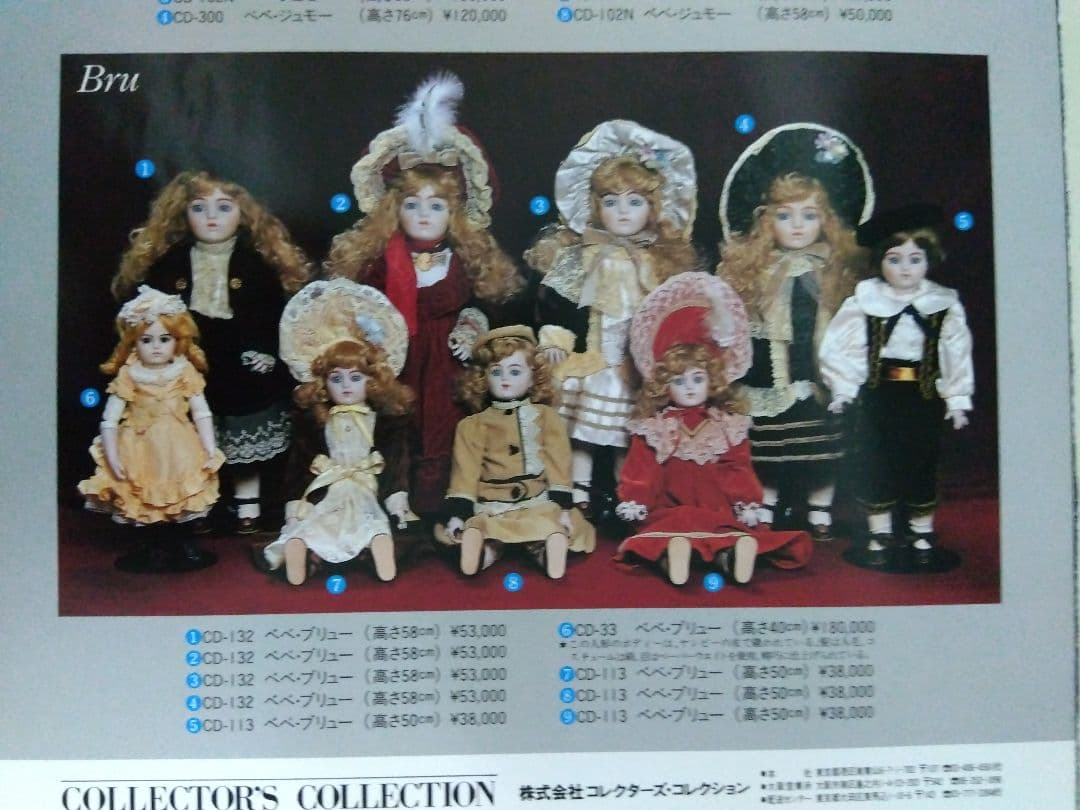 ブリュ　コレクターズドール　アンティークドール　レプリカ　希少