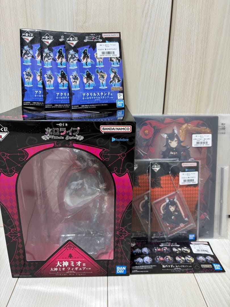 一番くじ　ホロライブ　大神ミオ　フィギュア　アクリルボードなど　まとめ売り
