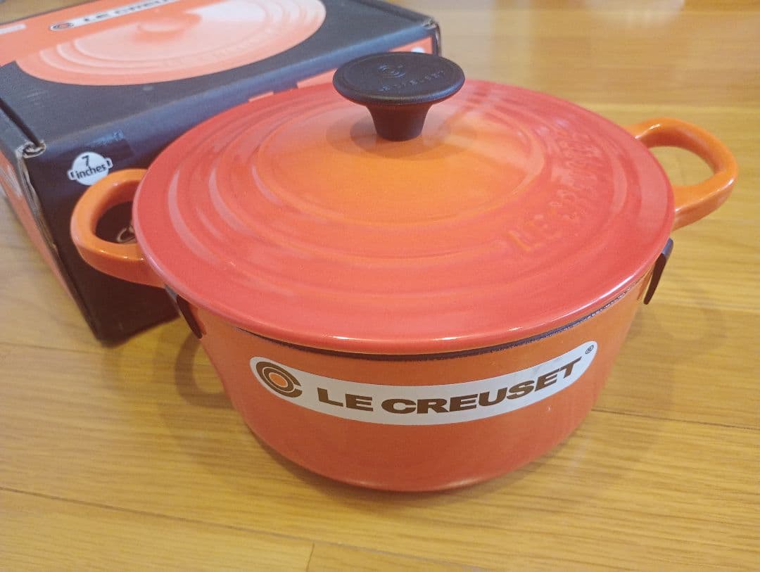 【新品未使用】廃盤　ル・クルーゼ　ココットロンド　18cm