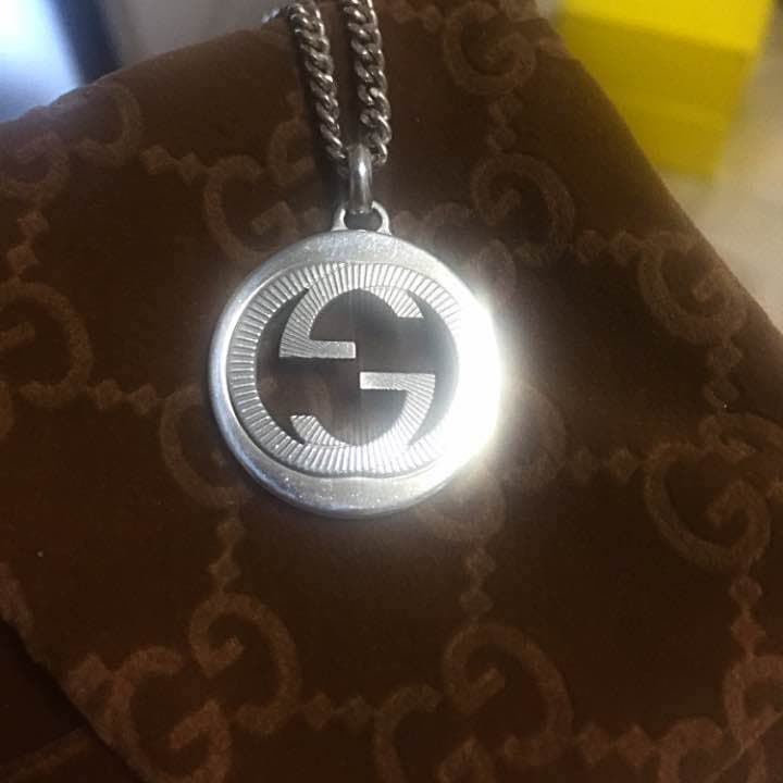 グッチ GUCCI ネックレス 246490GGインターロッキング ギョーシェ