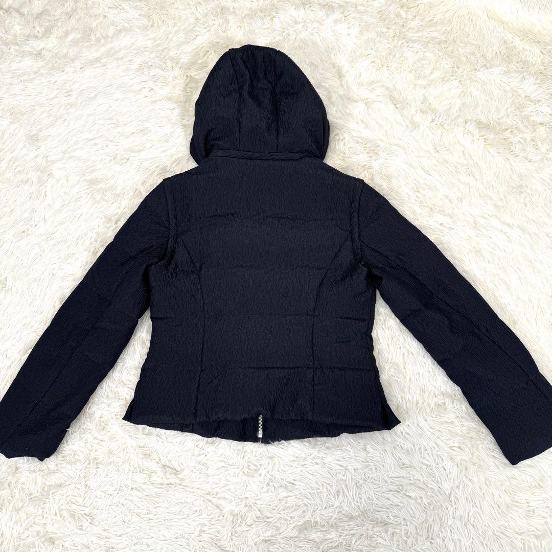 美品 4way エムプルミエ クチュール ショートダウンコート　ネイビー 高級