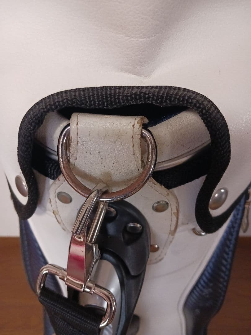 adidas キャディバッグ ホワイト/ネイビー