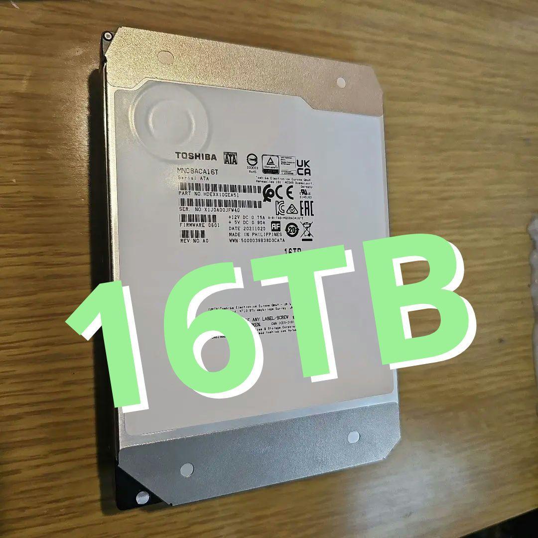 東芝 3.5インチ内蔵HDD 16TB (MN08ACA16T)