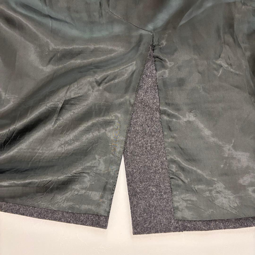 【美品】イタリア製 ベルベスト ウール バルマカーンコート グレー 46 M相当