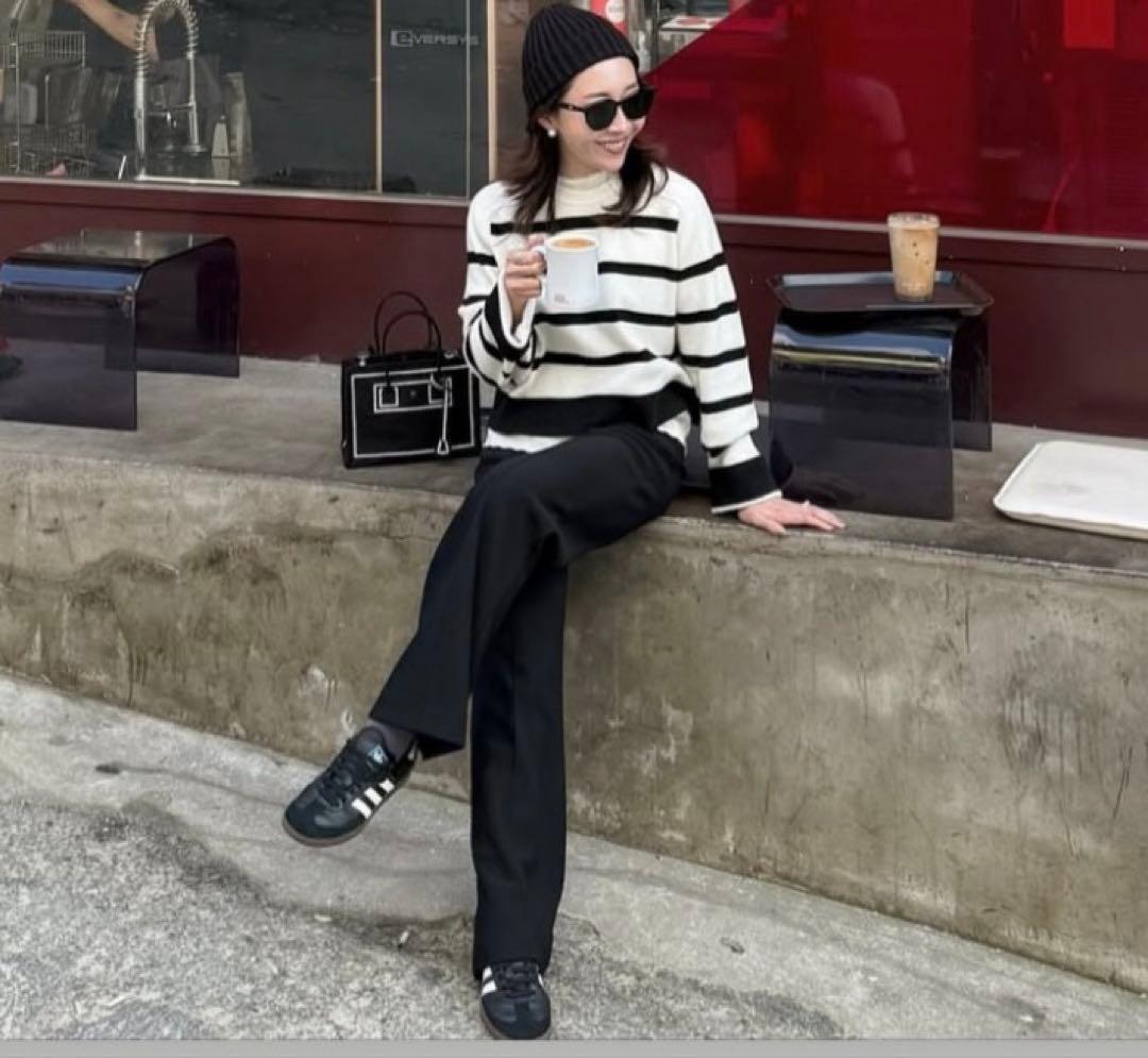 YONFAウールカシミヤクロップドニット新同yori machatt ohga