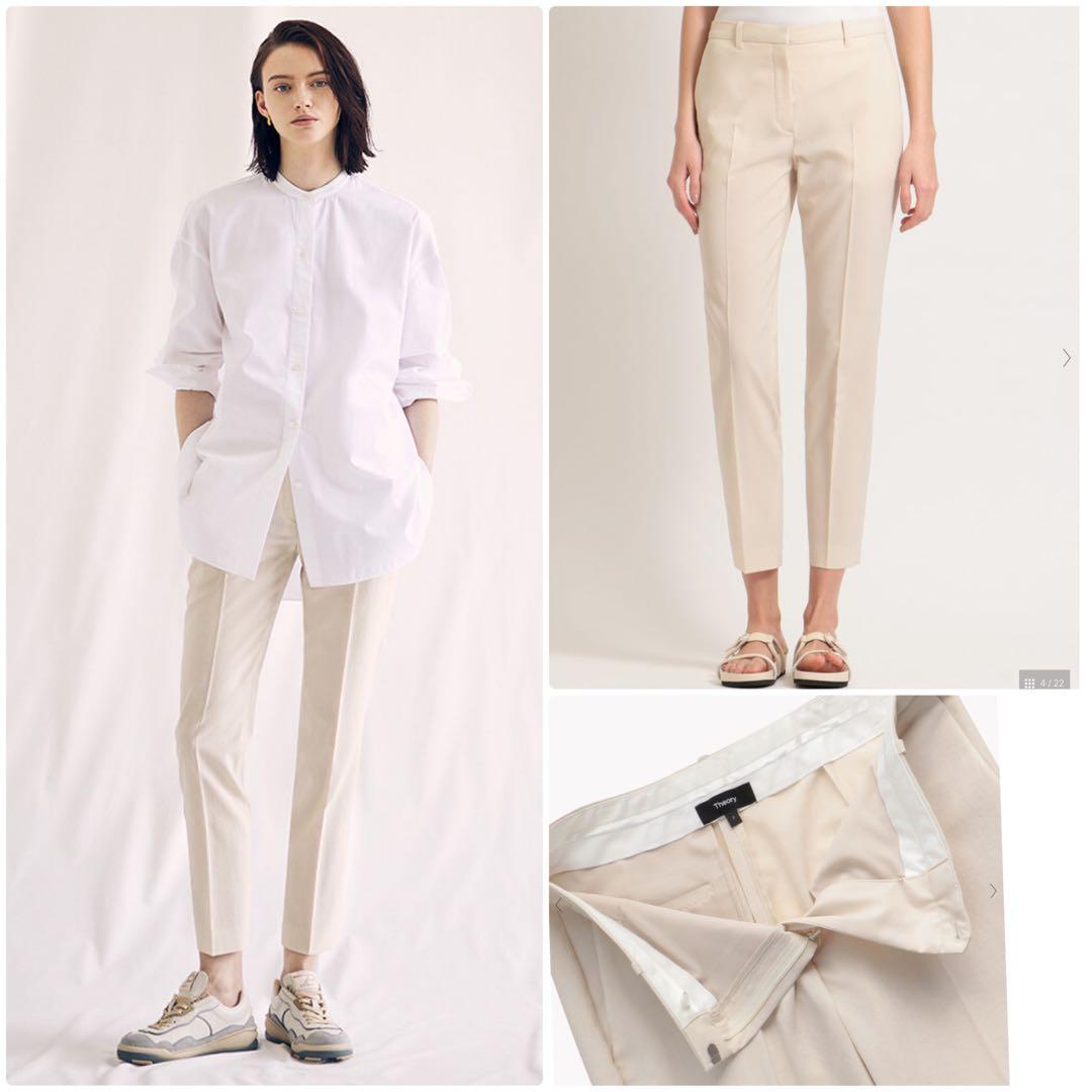 theory Crisp Poly ウォッシャブル　夏用パンツスーツ