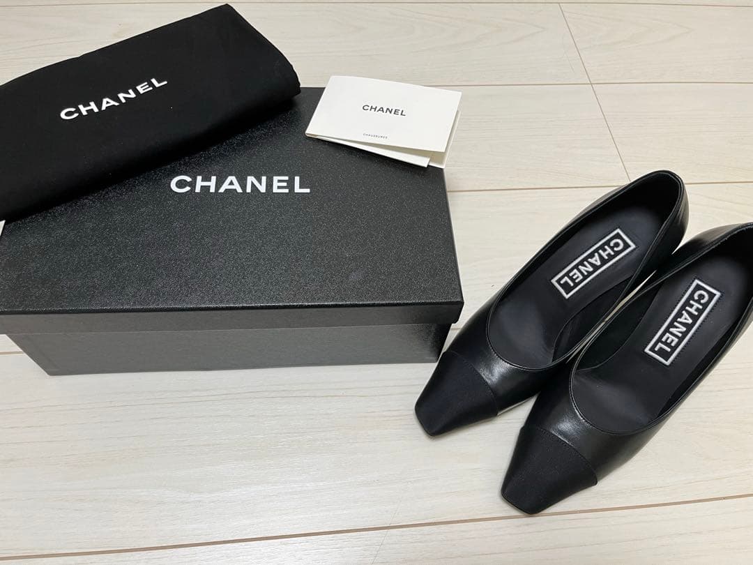 新品　シャネル　ブラックパンプス　ココマーク
