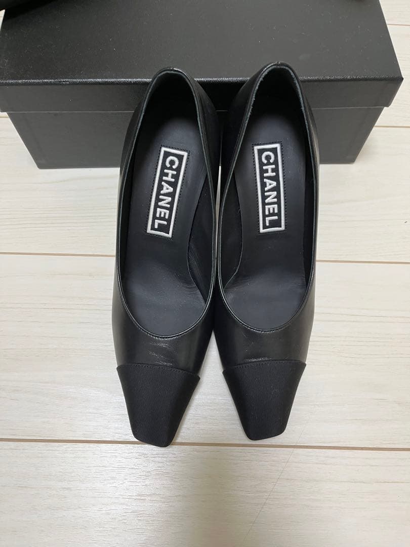 新品　シャネル　ブラックパンプス　ココマーク