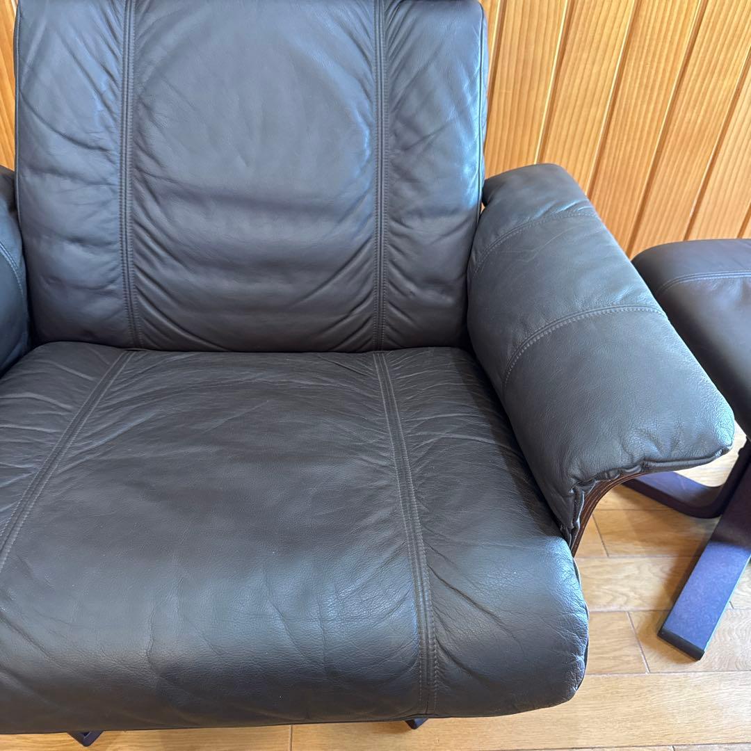 デンマーク KEBE/ケベ リクライニングチェア プライウッド ビンテージ