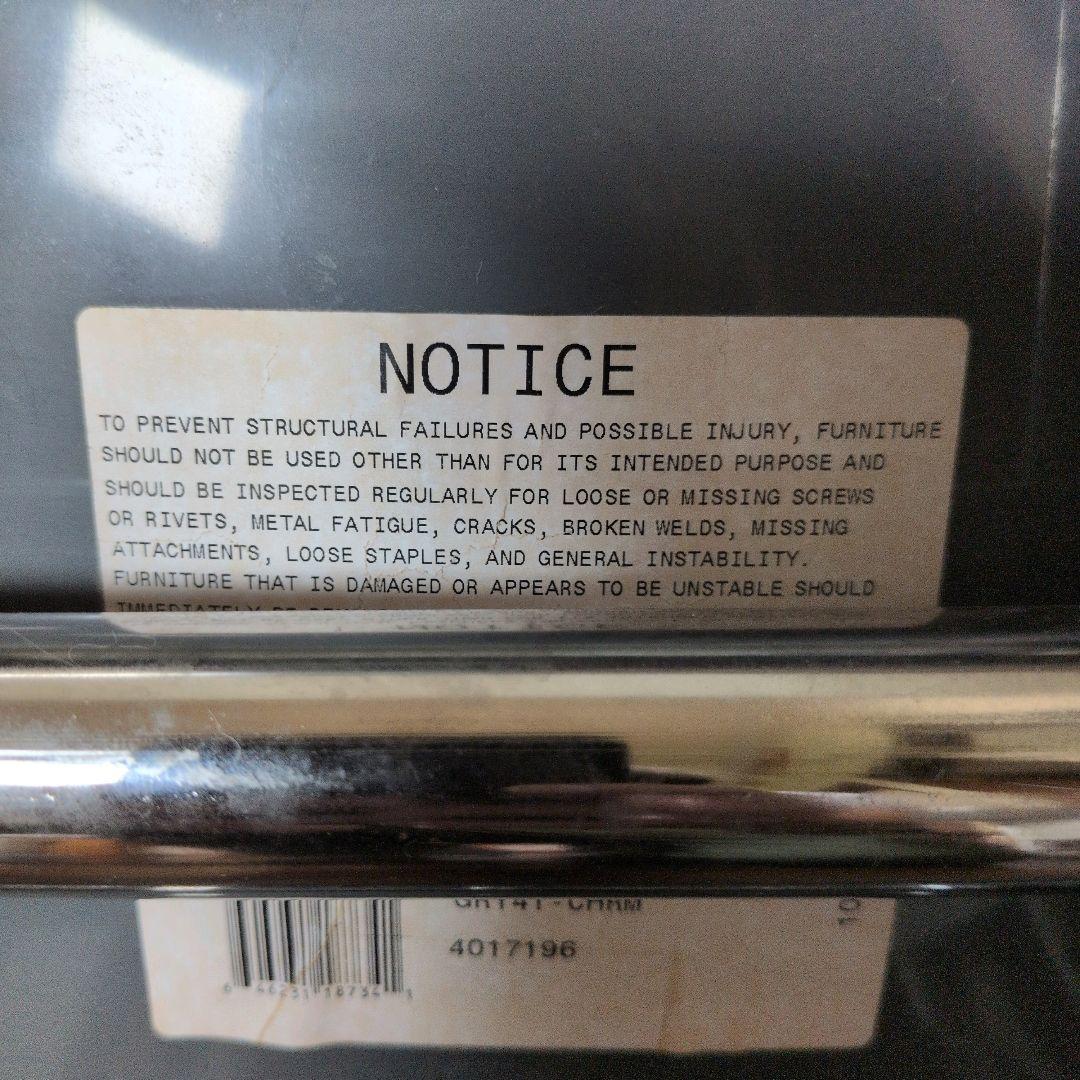 【希少】VIRCO ヴィンテージ スタッキングチェア USA製 グレー