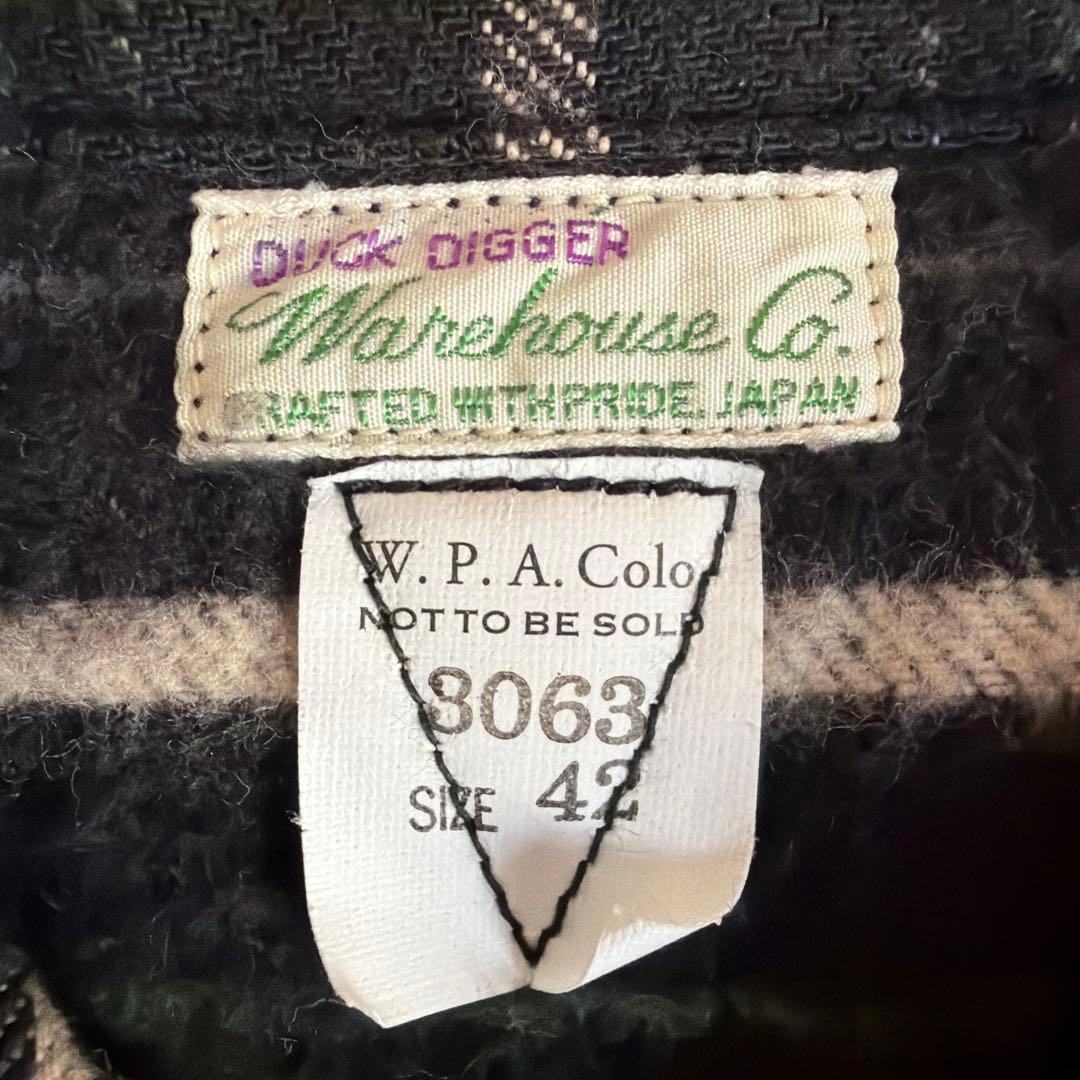 ウエアハウス 30周年 フランネルプルオーバーシャツ サイズ42