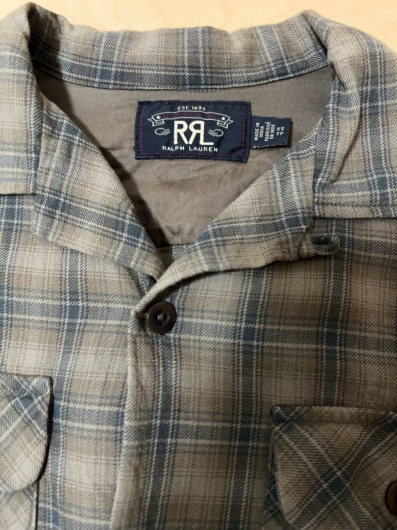 RRL チェック柄シャツ XS