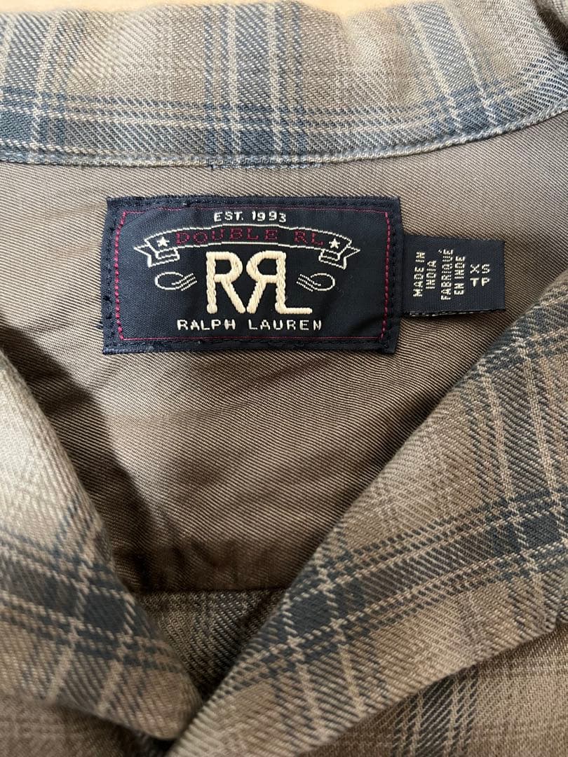 RRL チェック柄シャツ XS