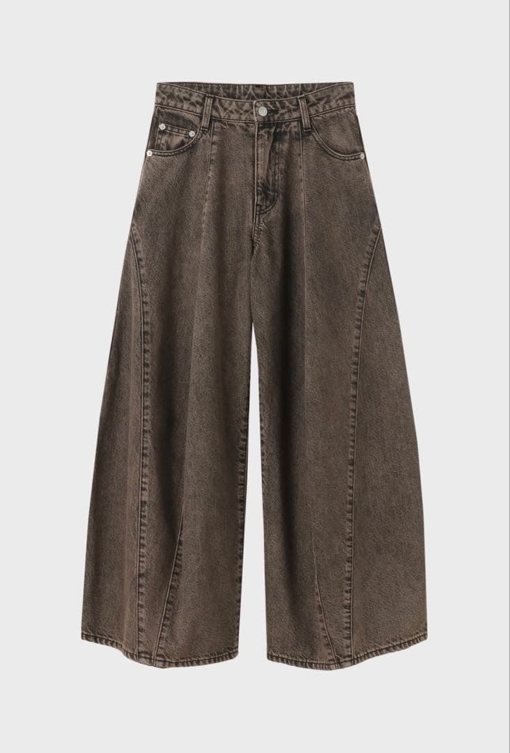 【新品】THE TOÉ Santorini Denim Pants-brown