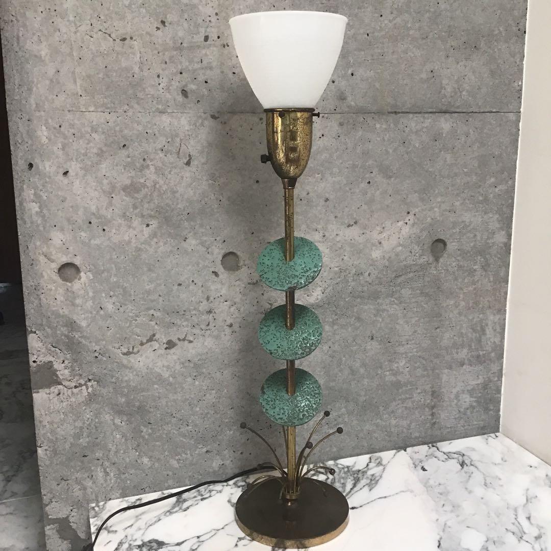 【専用】USA 50s ミルクガラス テーブルランプ ミッドセンチュリー