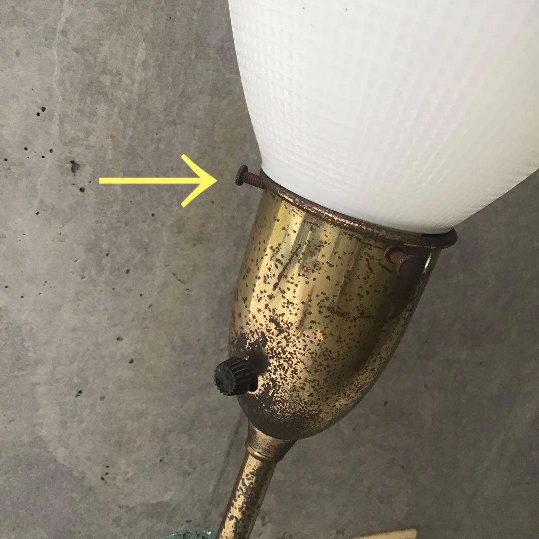 【専用】USA 50s ミルクガラス テーブルランプ ミッドセンチュリー