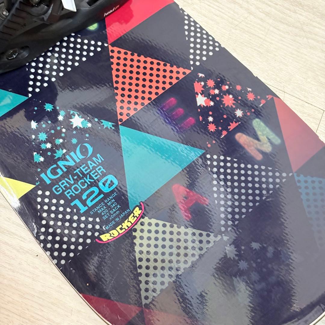 IGNIO GRV-TEAM ROCKER ジュニアスノーボード　120cm