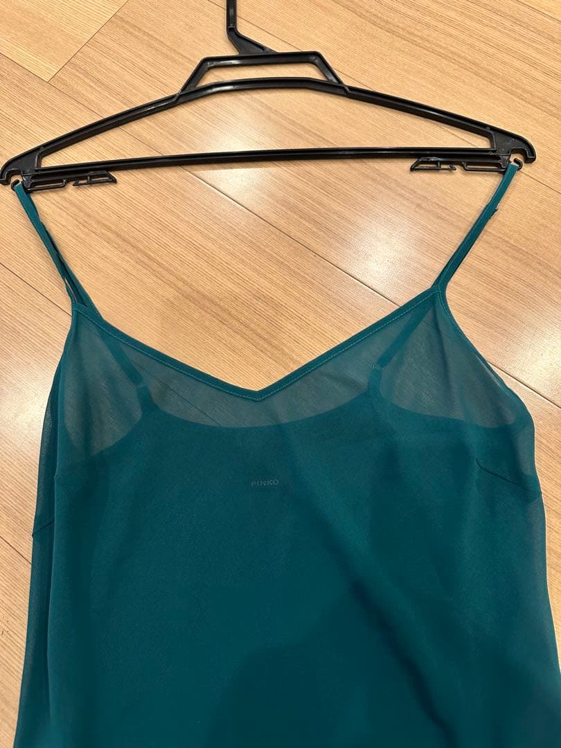 PINKO グリーンタイダイ柄ドレス