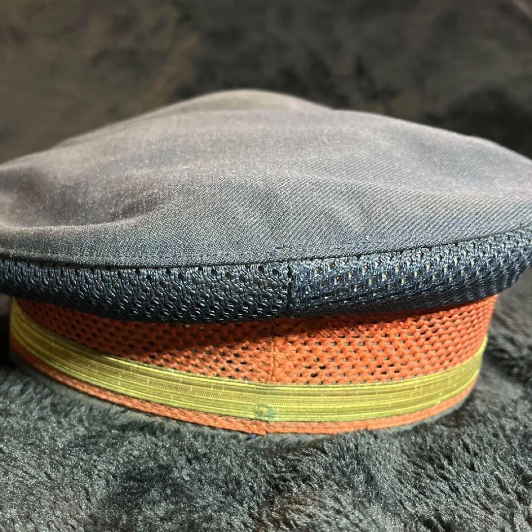 【国鉄】駅長用・助役用制帽2点◎北海道 室蘭地区放出品