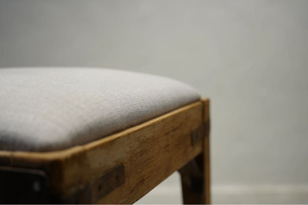 昭和初期　ビンテージチェア　栗材　アンティーク　椅子　無骨