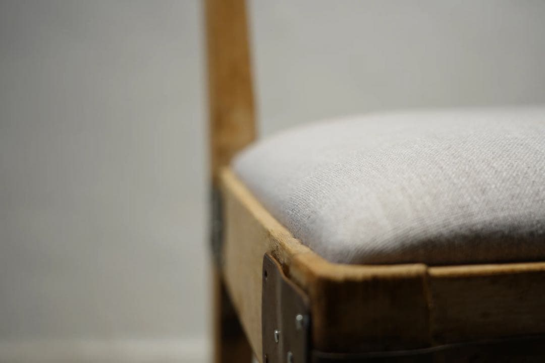 昭和初期　ビンテージチェア　栗材　アンティーク　椅子　無骨