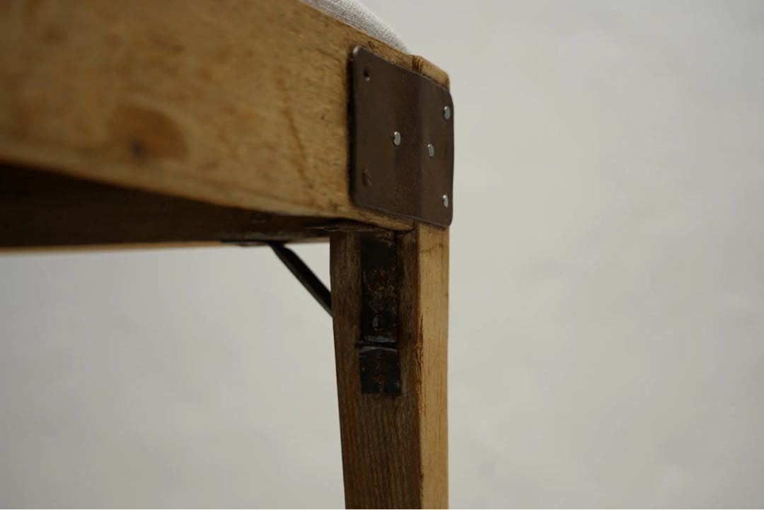 昭和初期　ビンテージチェア　栗材　アンティーク　椅子　無骨