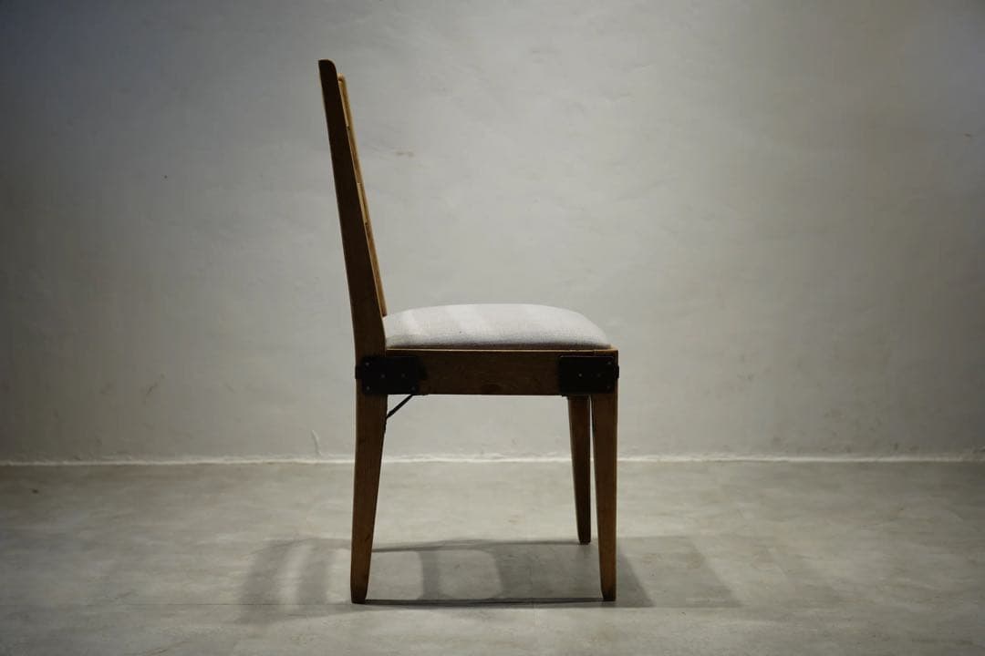 昭和初期　ビンテージチェア　栗材　アンティーク　椅子　無骨