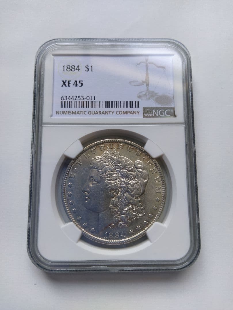 モルガンダラー 1884年 $1 銀貨 NGC XF 45
