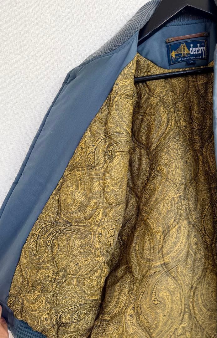 超超スペシャル 80s ダービーオブサンフランシスコ ジャケット 38 グレー