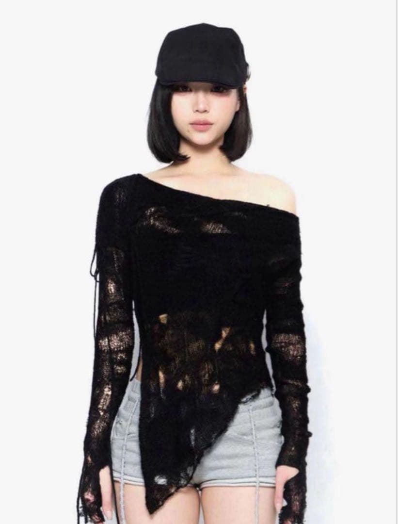 トップス theredthread S knit fit top cocoon