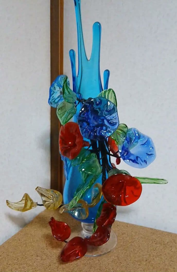 琉球ガラス花瓶 花