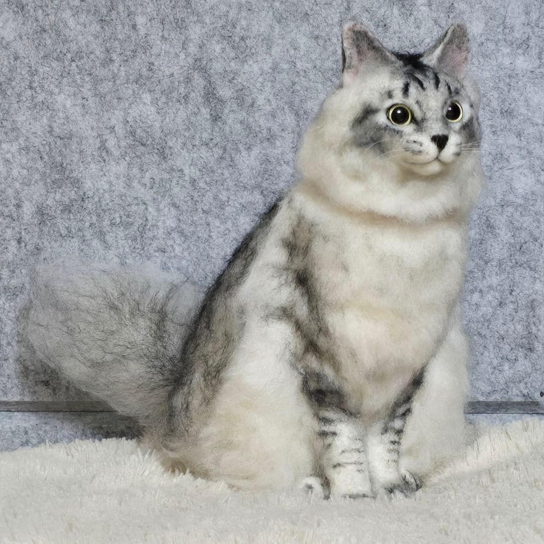 羊毛フェルト オーダー猫 k.様