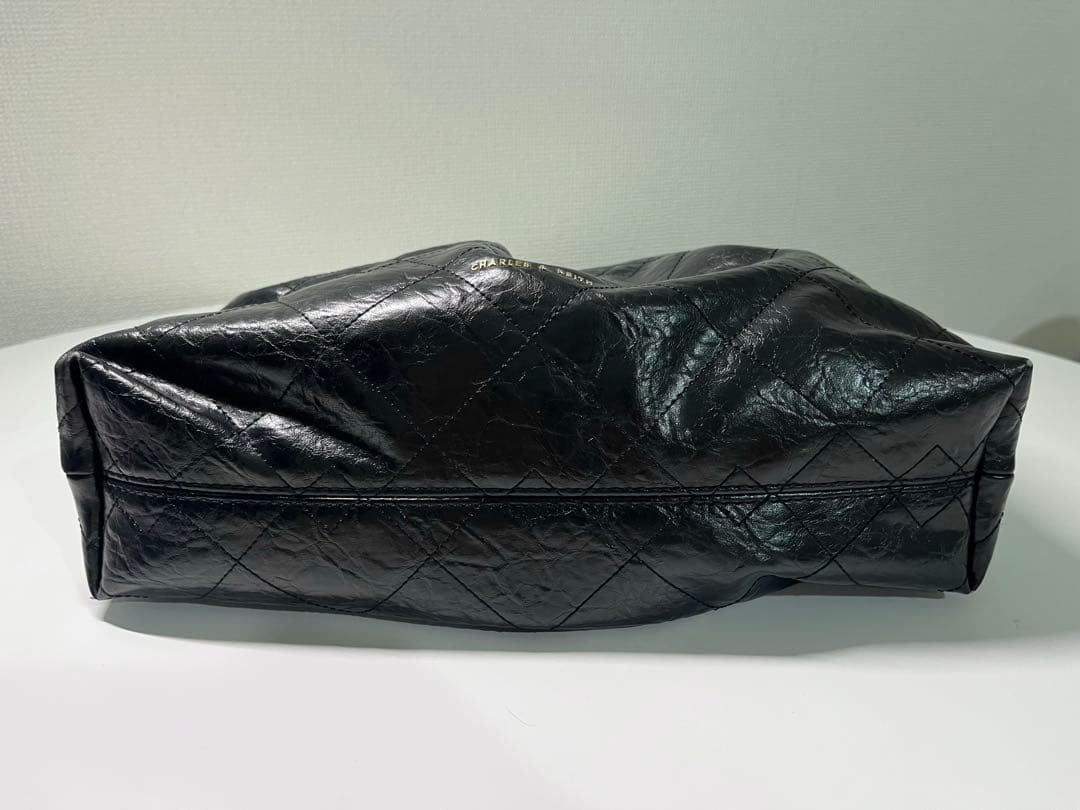 ドゥオ ブレードチェーンハンドルホーボーバッグ - ブラック