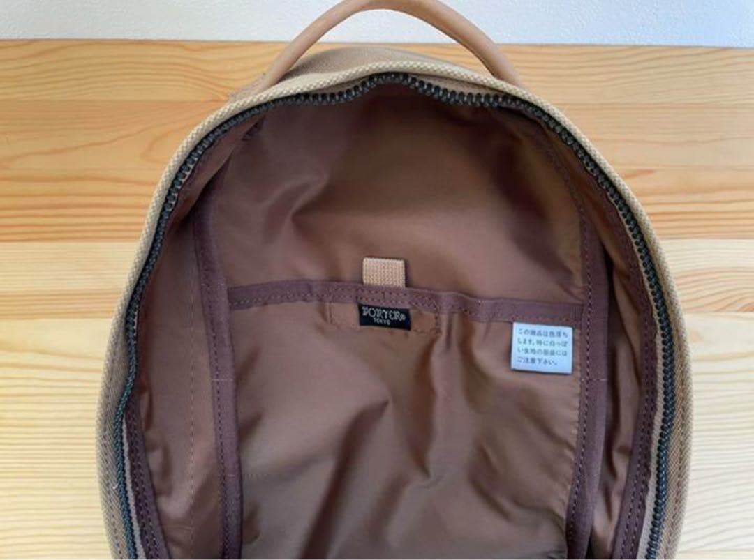 桃*郎様 PORTER ボディバッグ　帆布　ベージュ