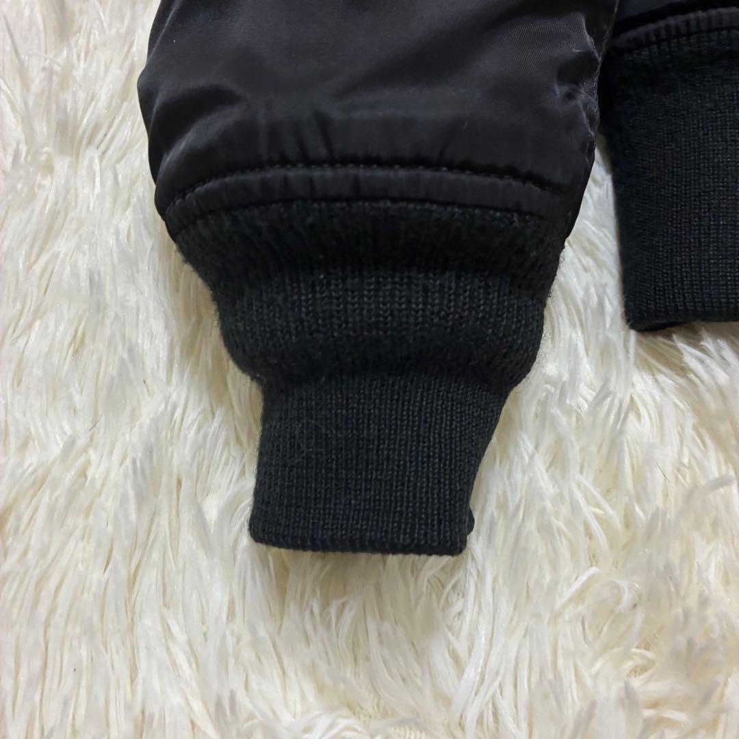 AVIREX フライトジャケット アーチロゴ コマーシャルロゴ M 黒