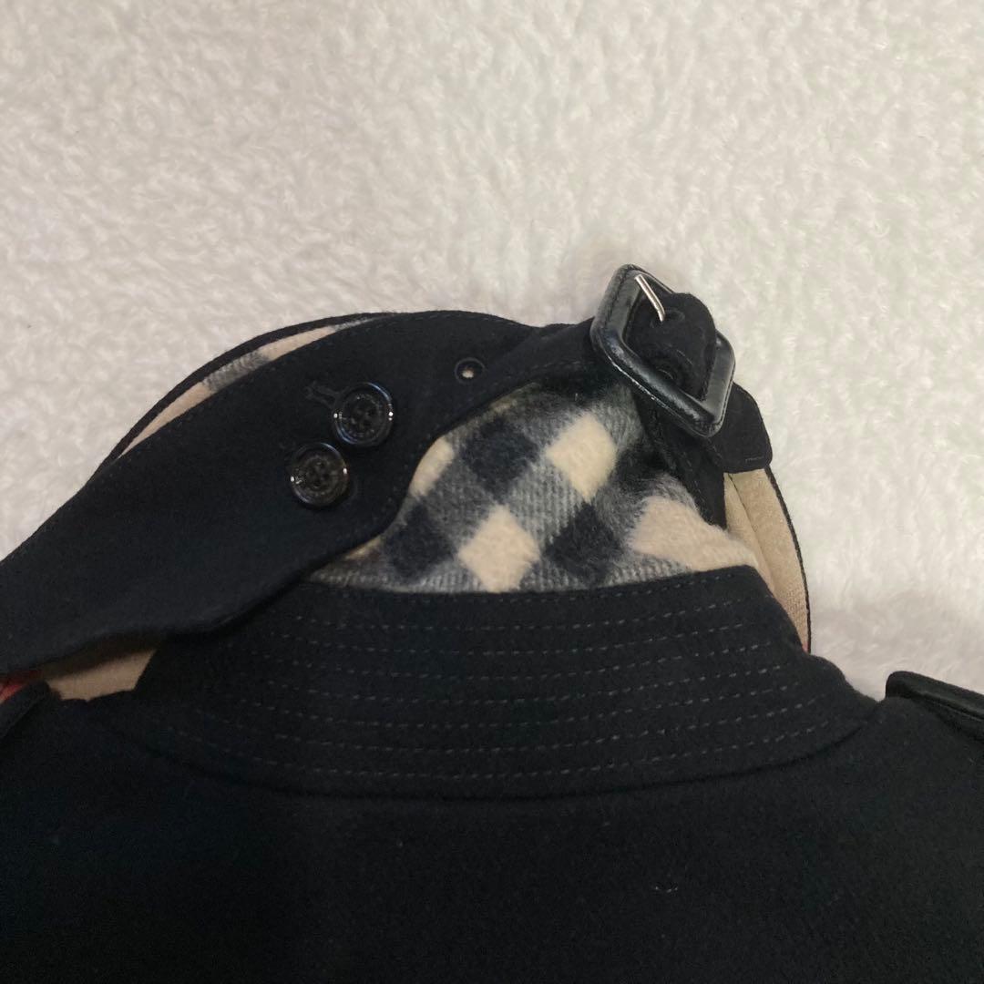 ✨極美品✨　バーバリー　ビッグノバチェック　トレンチコート　ブラック　ベルト　黒