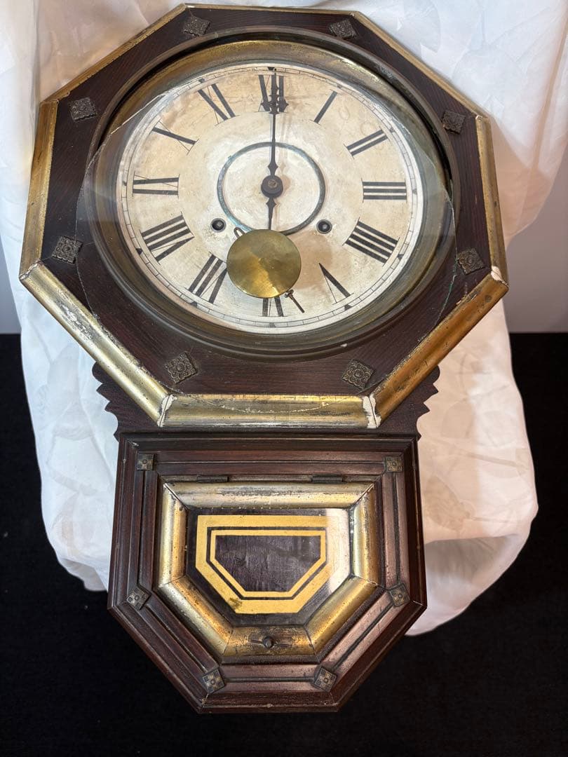 ✨【ヴィンテージスタイル】✨ Ｅ，I NGRAHAM八角柱時計（ジャンク）✨