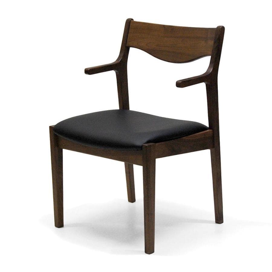 DZ DC MNC　2脚　肘付ダイニングチェア　アームチェア　ブラウン＊ブラック