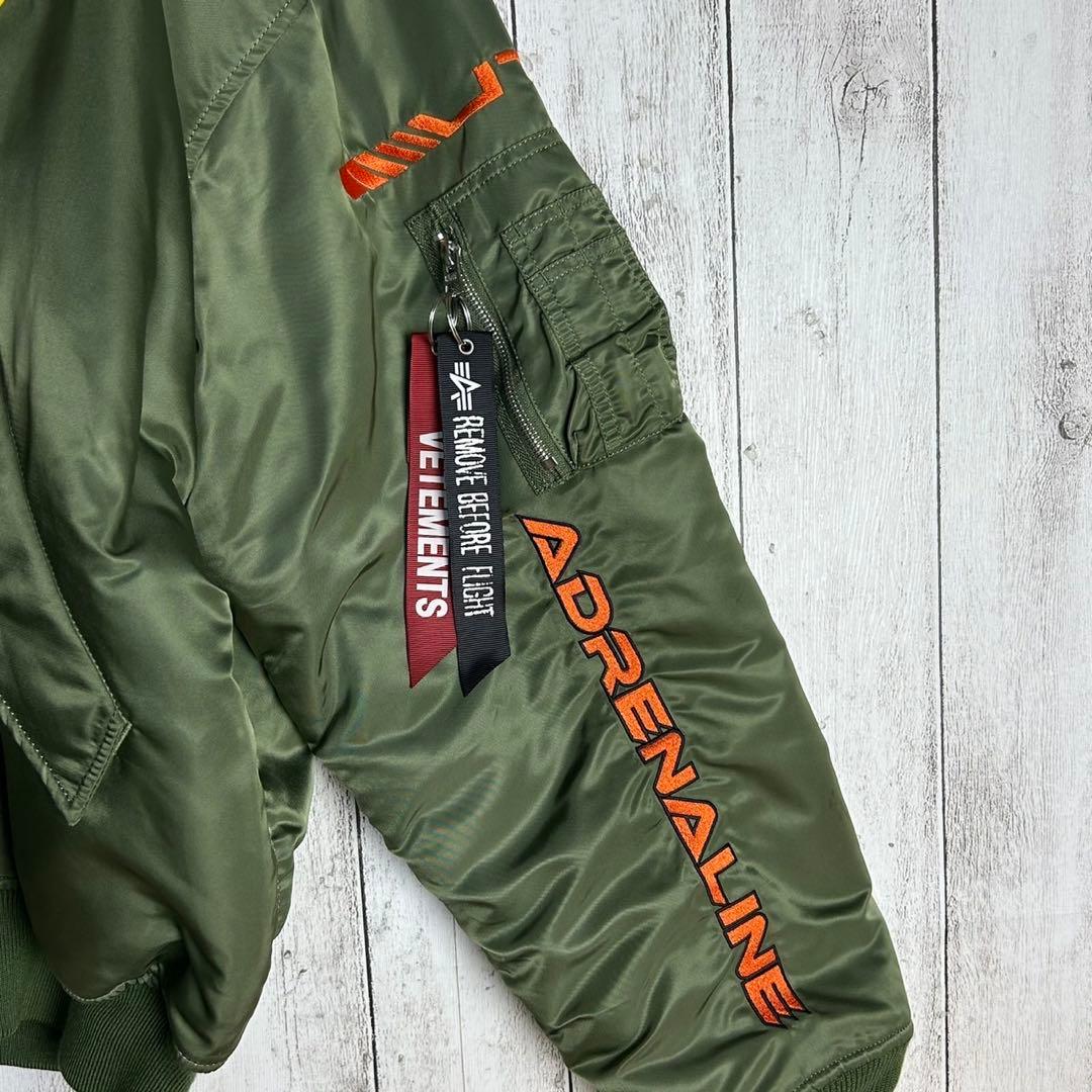 5997【希少コラボ】ヴェトモン×アルファ‪☆ボンバージャケット MA-1