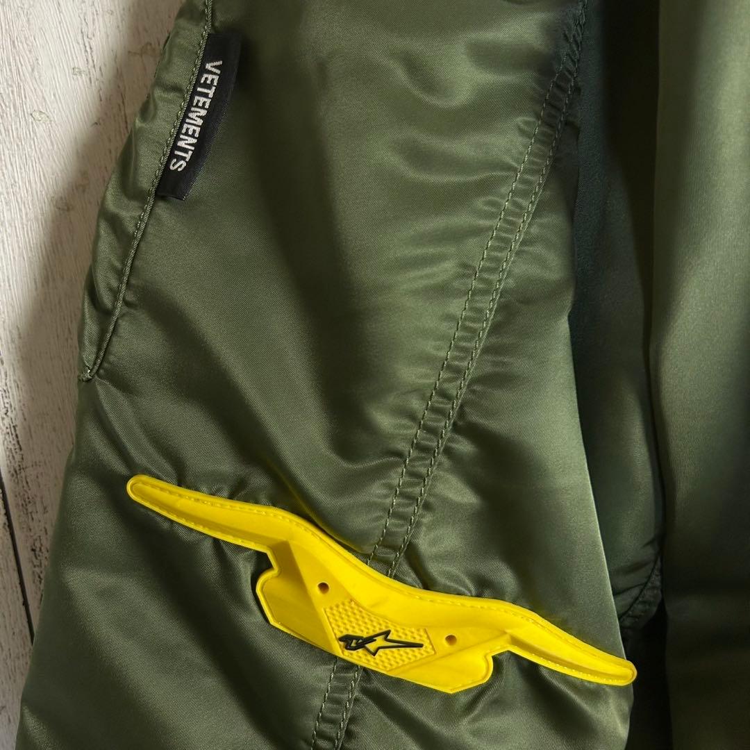 5997【希少コラボ】ヴェトモン×アルファ‪☆ボンバージャケット MA-1