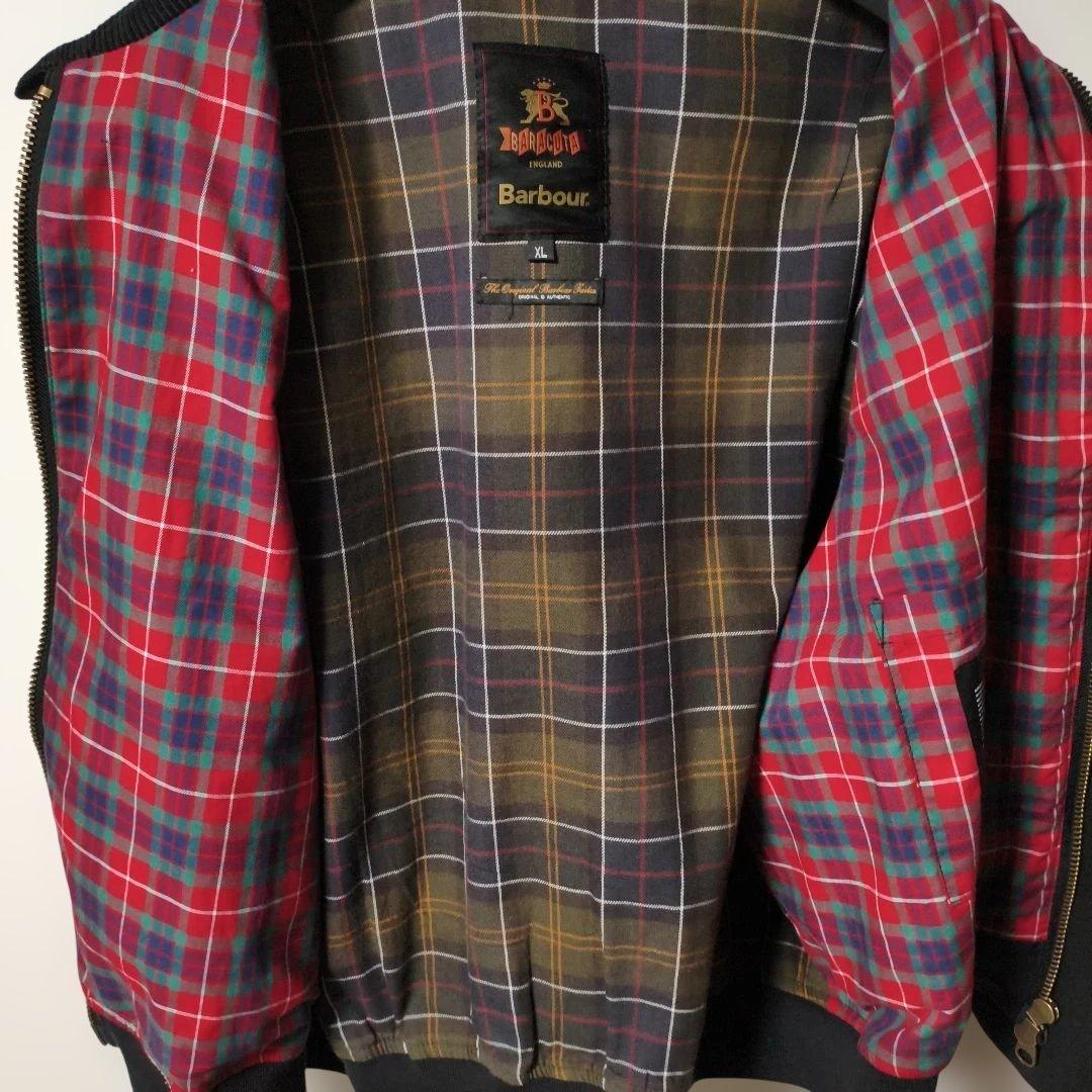 バブアー×バラクータ　コラボ ブラック　ハリントンジャケット　XL　オイルド