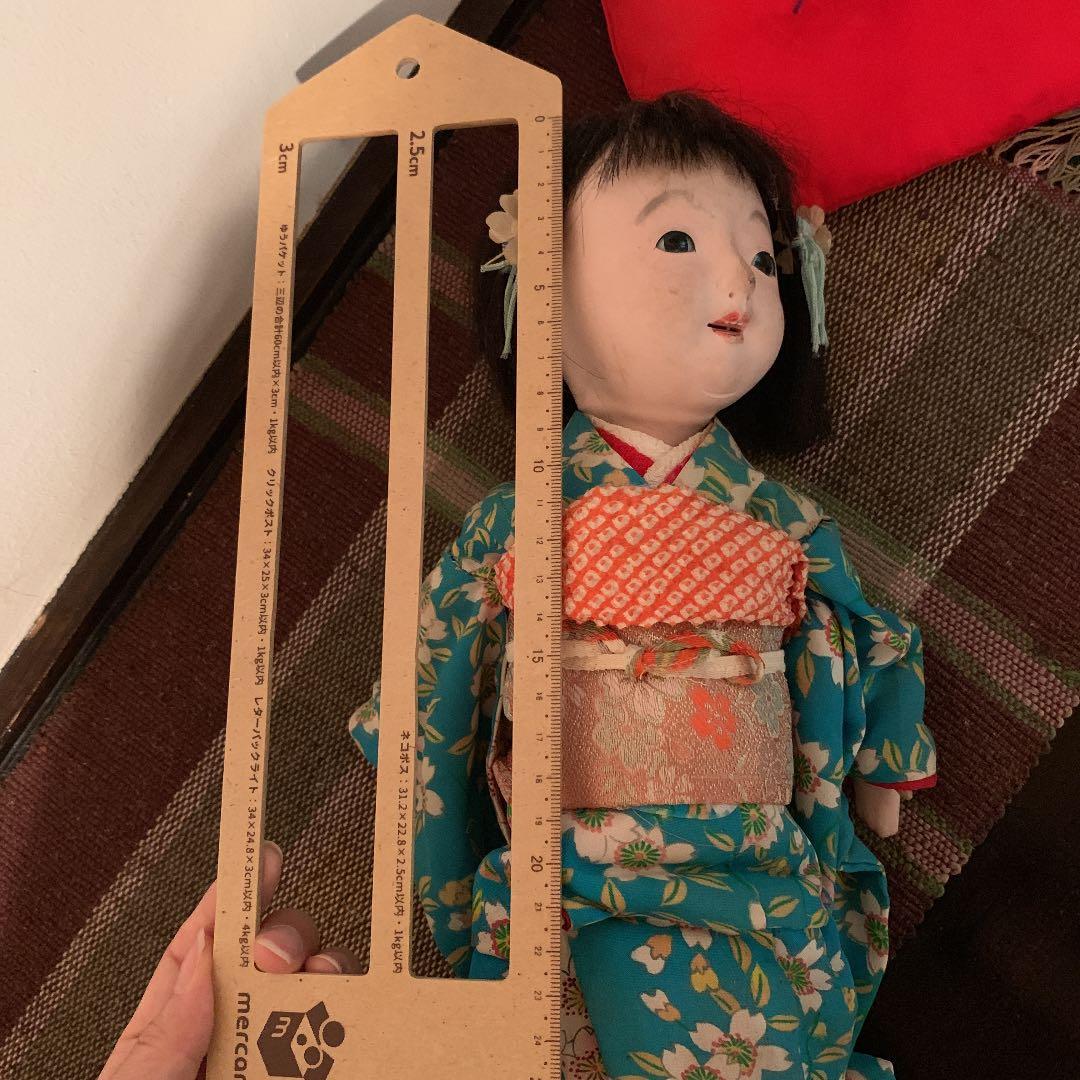 送料込み!! 市松人形 いちまさん　昭和レトロ　お人形　骨董　訳あり