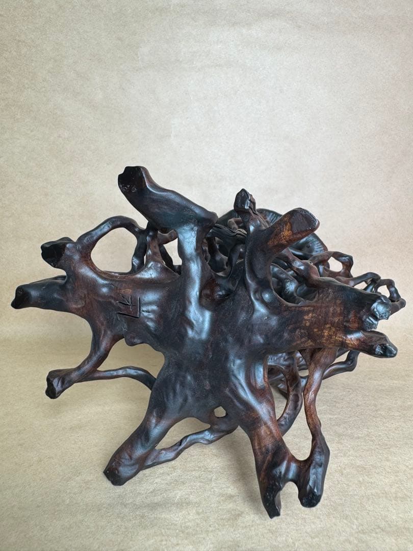 根卓・天然木・繊細彫・紫檀・黒檀・縞黒檀・鉄刀木・雑木・ 盆栽卓・無垢材・花台