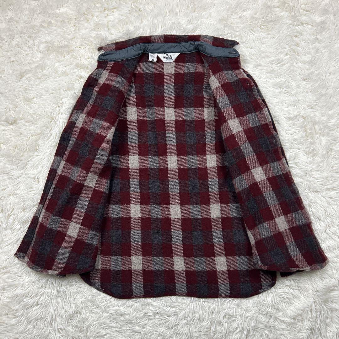 70s 白タグ　美品　ウールリッチ　CPOシャツジャケット　バッファローチェック