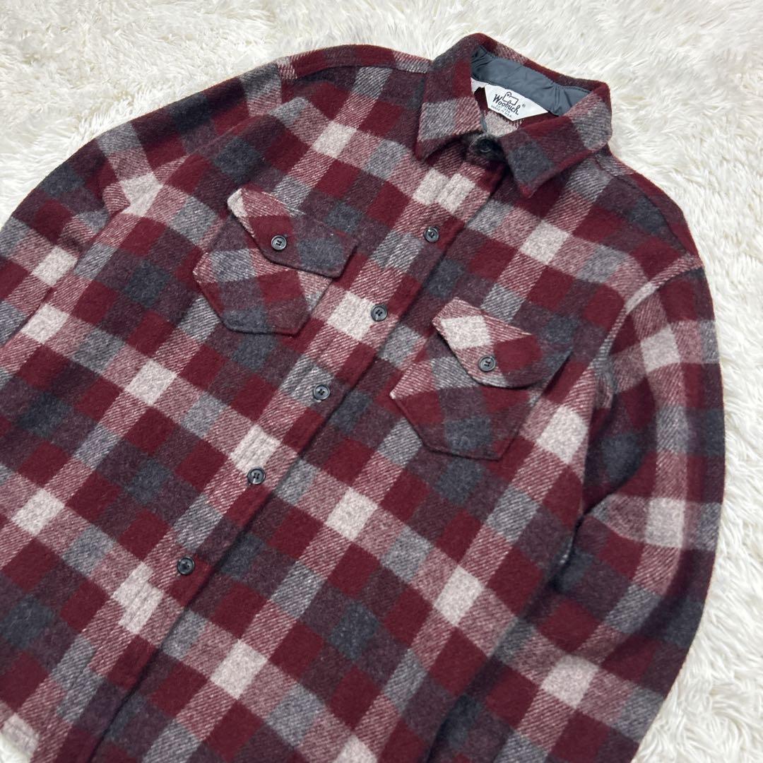 70s 白タグ　美品　ウールリッチ　CPOシャツジャケット　バッファローチェック