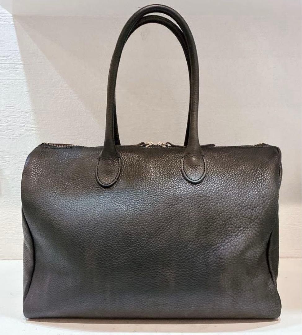 【美品】TIDEWAY DENZEL ボストン 黒　レザー