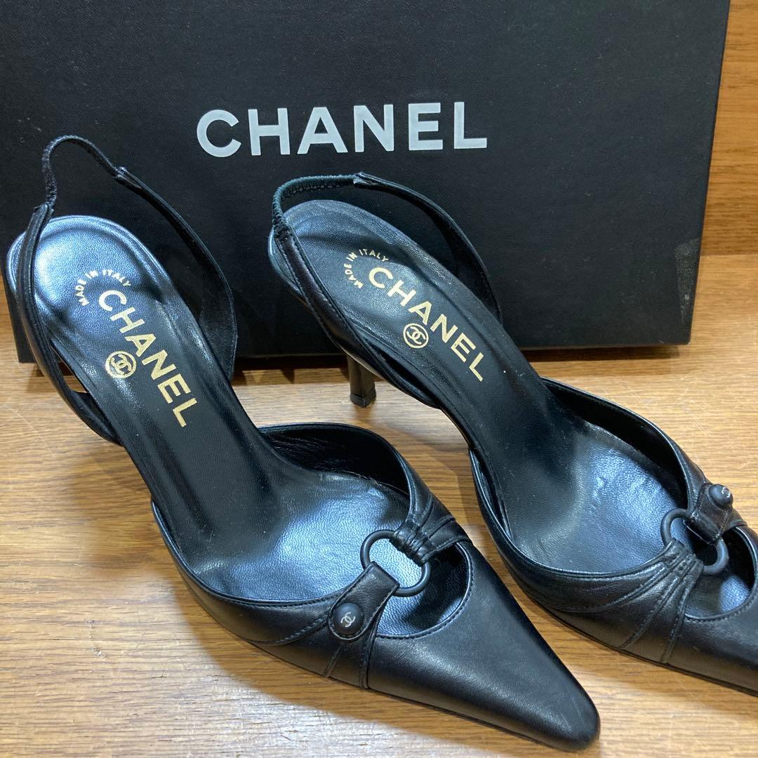 シャネルパンプス黒36C