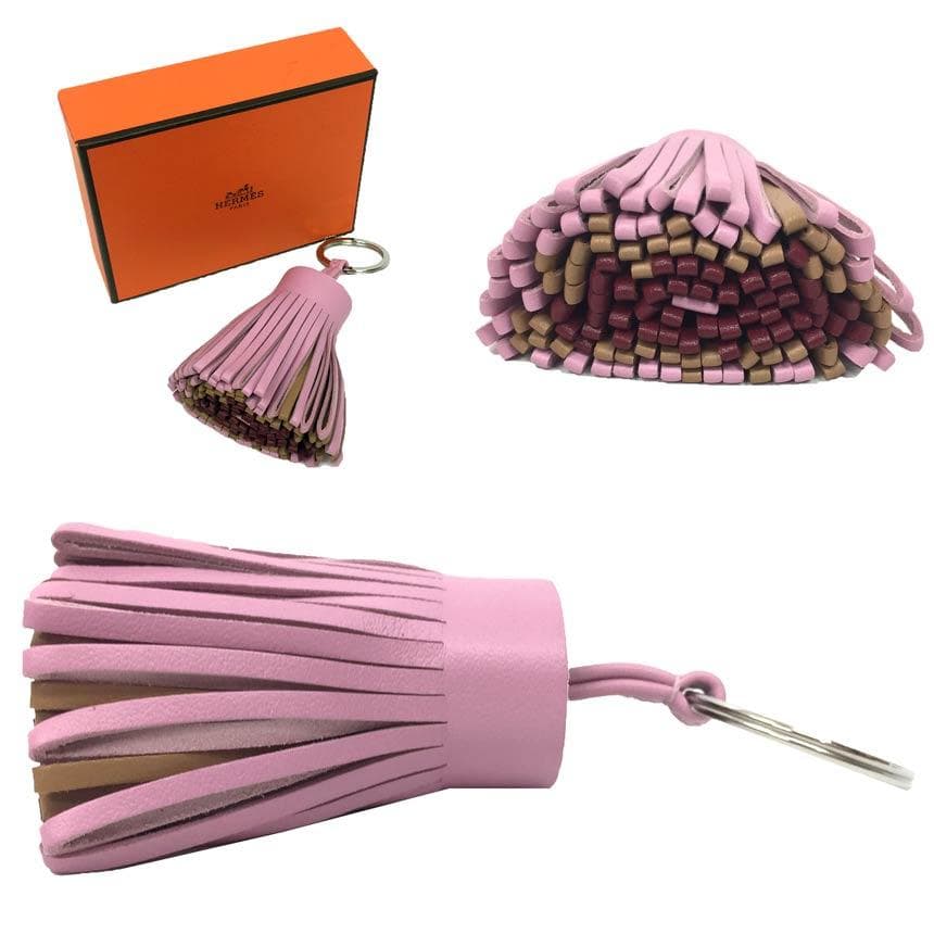 HERMES カルメン トリコロール　ピンク　未使用　aq9123