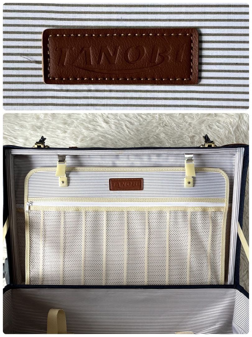 【新品未使用】タノビ　デニム生地　キャリーケース　　　ユニセックス